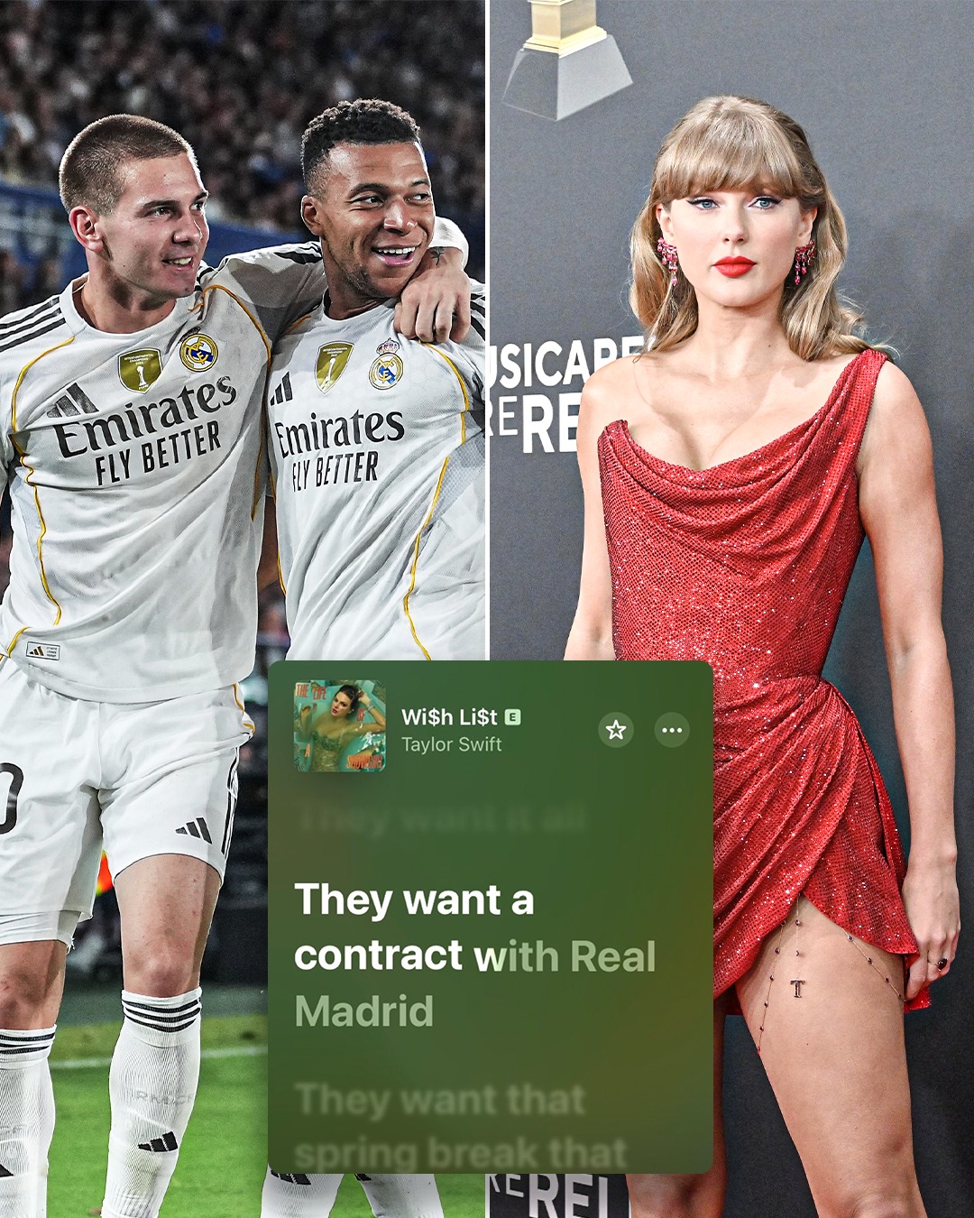 اشاره تیلور سوئیفت به باشگاه رئال مادرید در آهنگ 