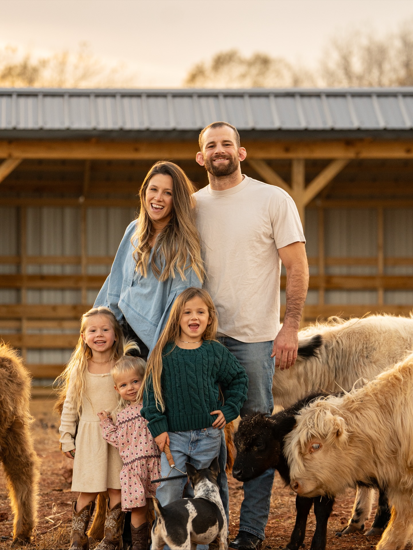 دیوید تیلور و خانواده‌اش 