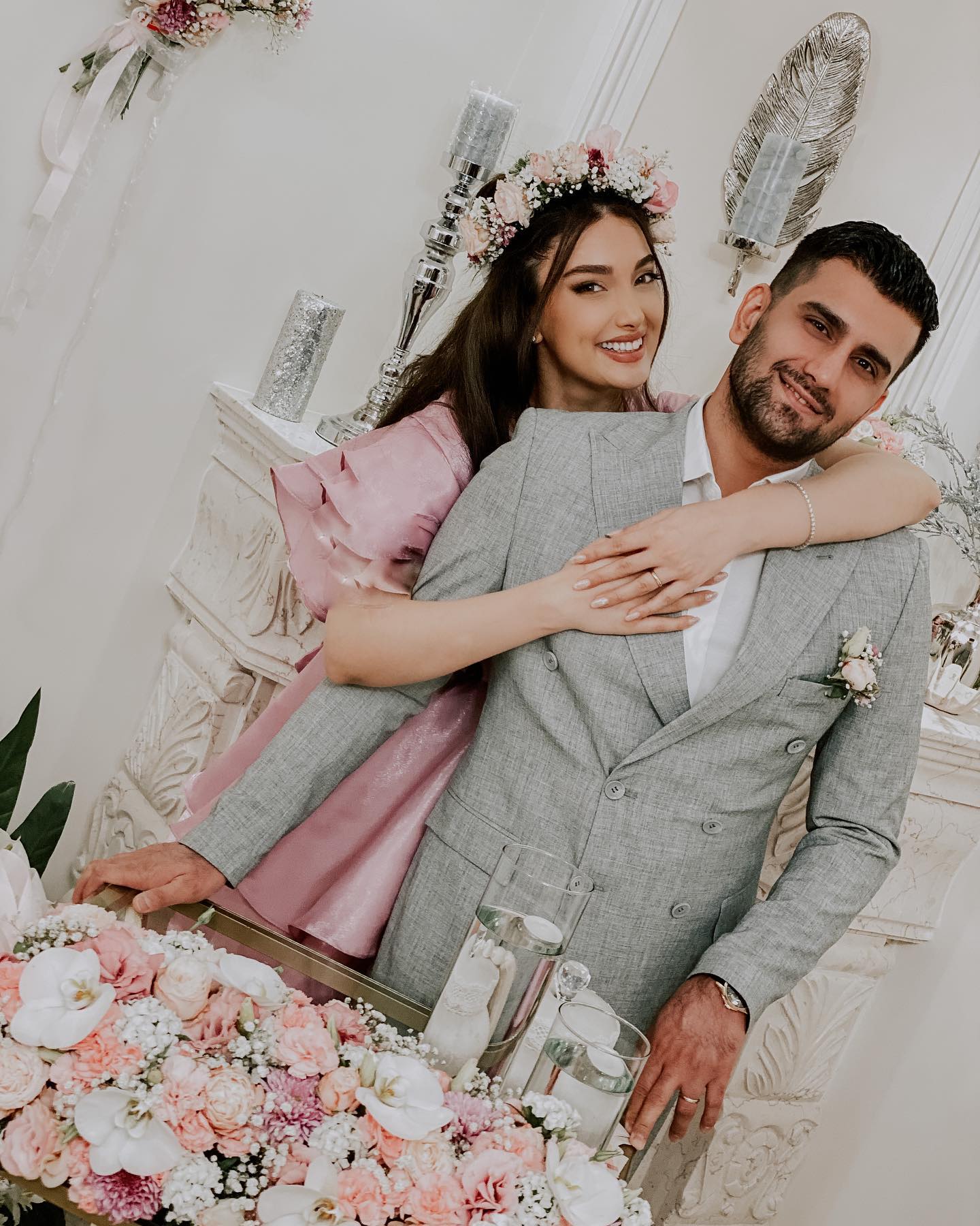 عکس رضا نوبخت و ملینا تاج