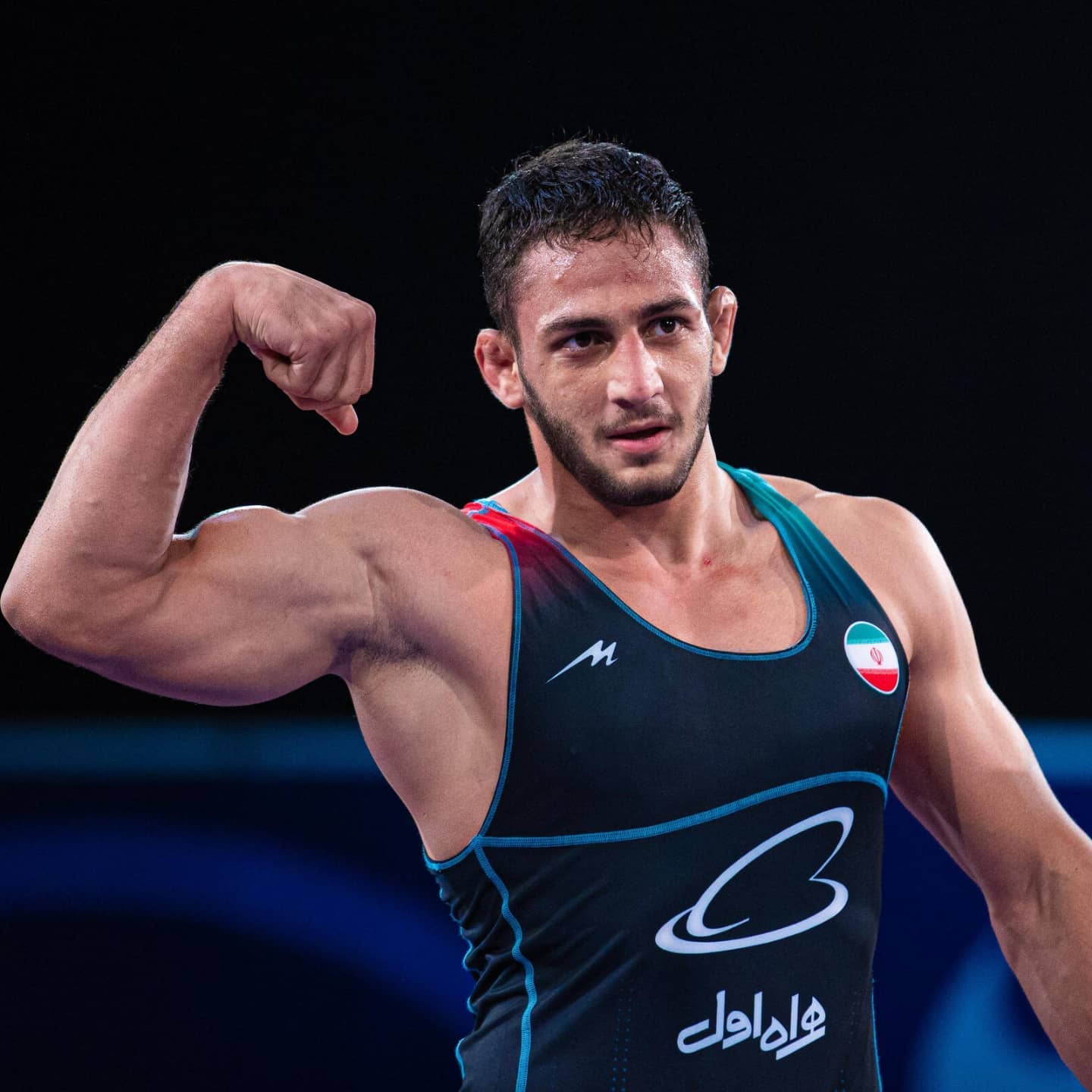 عکس امیر علی اذر پیرا کشتی گیر